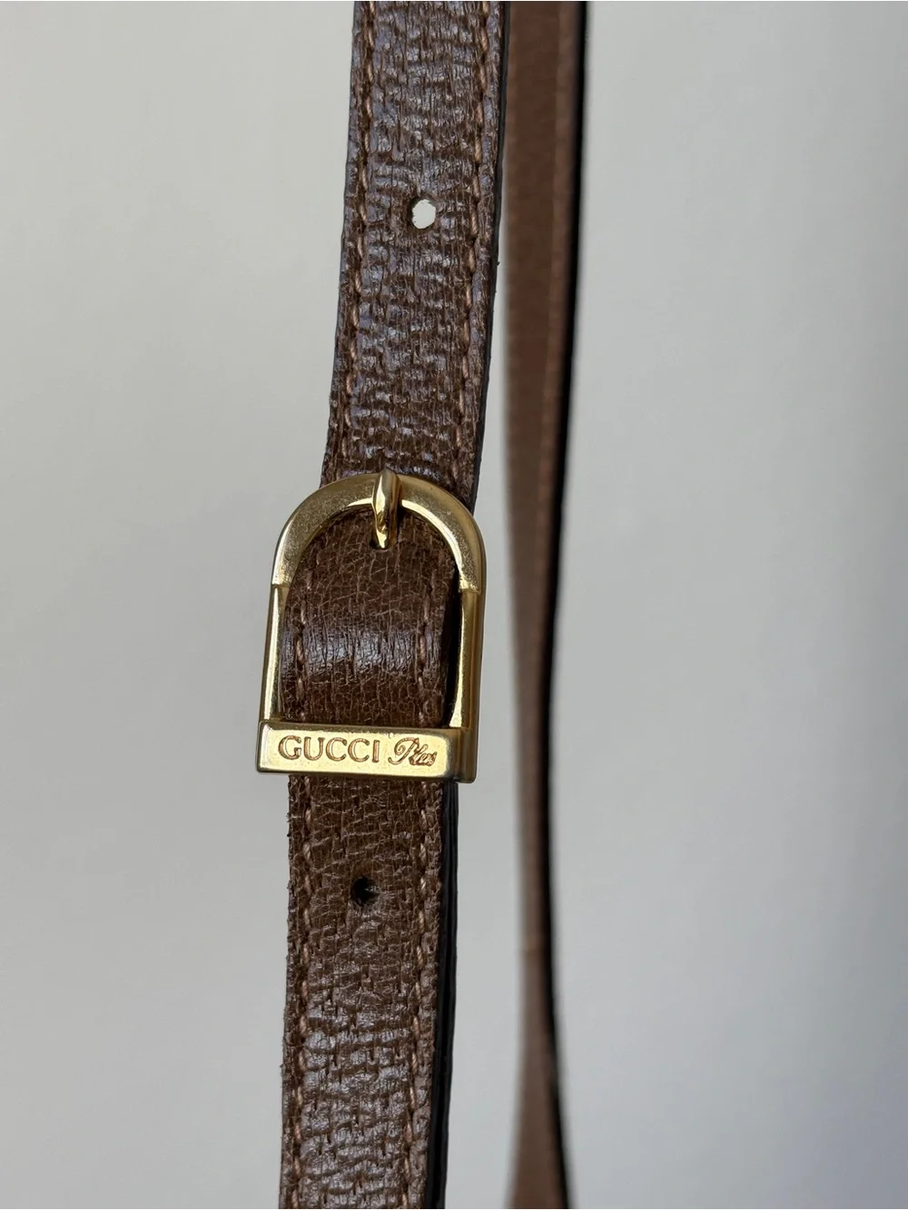 Gucci plus GG supreme monogram canvas crossbody bag, vintage